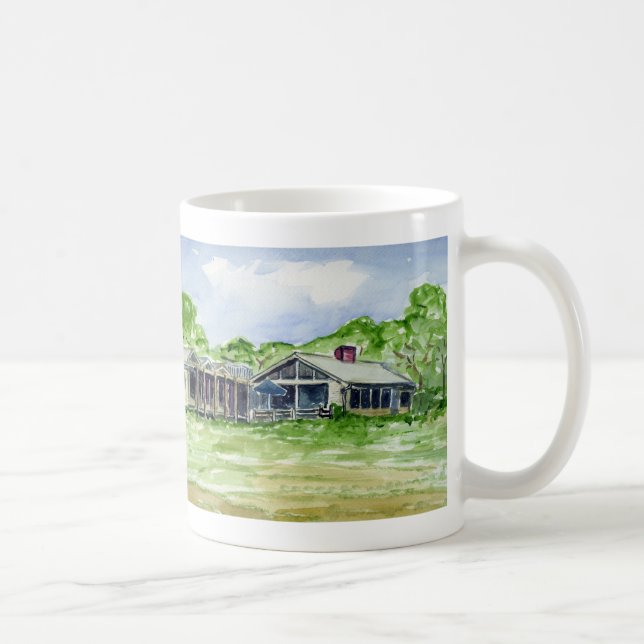 Lighthouse Road House new version, sign, grapes... Coffee Mug (Right)