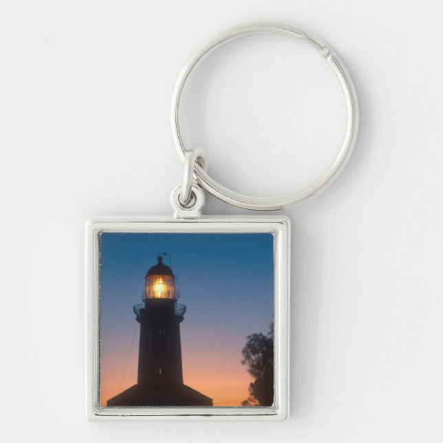 Lighthouse, Robben Island, Cape Town 2 Key Ring (Front)