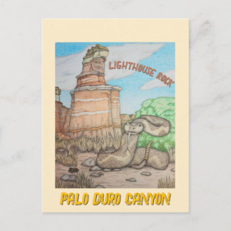 Lighthouse Rock Rattlesnake Postcard
