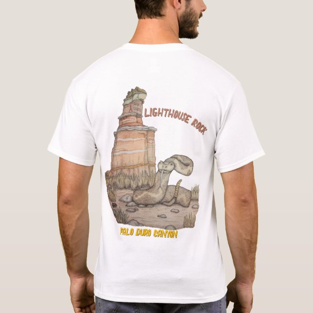 Lighthouse Rock Rattlesnake T-Shirt (Back)