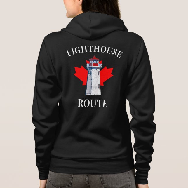 Lighthouse route Peggy's cove Nova Scotia Tartan C Hoodie (Back)