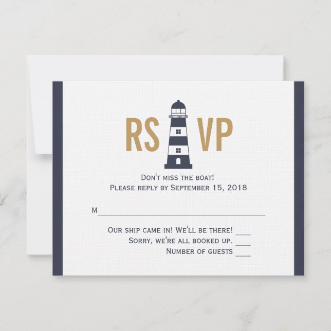 Lighthouse RSVP Card (Front)