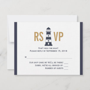 Lighthouse RSVP Card