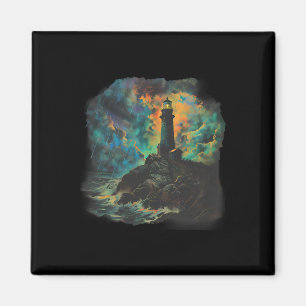 Lighthouse Seaside House Sailing Sea Beach Boating Magnet