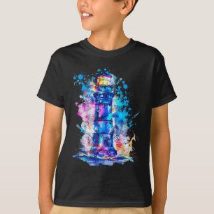 Lighthouse Seaside House Sailing Sea Beach Boating T-Shirt