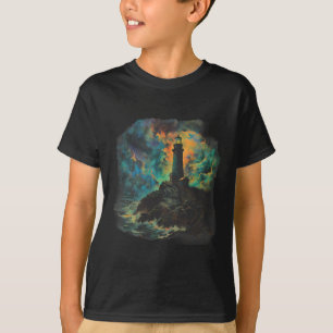 Lighthouse Seaside House Sailing Sea Beach Boating T-Shirt