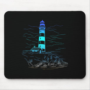 Lighthouse Seaside House Sailing Sea Beach Life Bo Mouse Pad