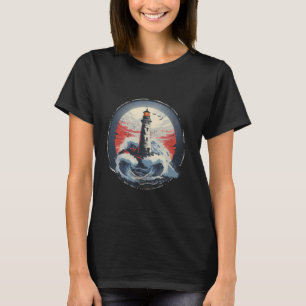 Lighthouse Seaside House Sailing Sea Boating Light T-Shirt