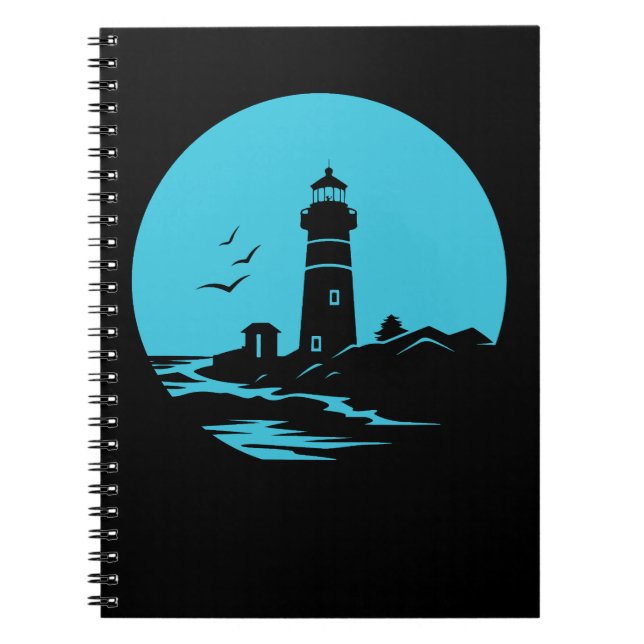 Lighthouse Silhouette Notebook (Front)