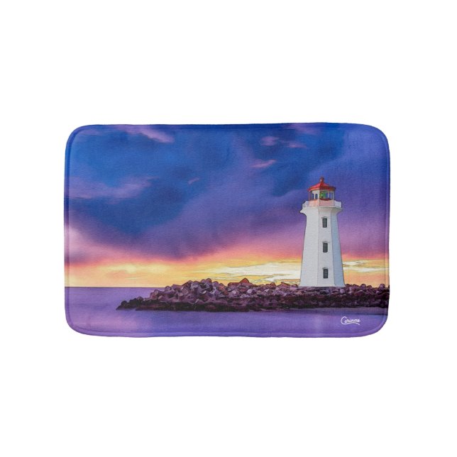 Lighthouse - Small Bath Mat (Front)