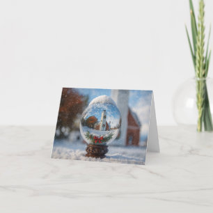 Lighthouse Snowglobe Christmas Holiday Card
