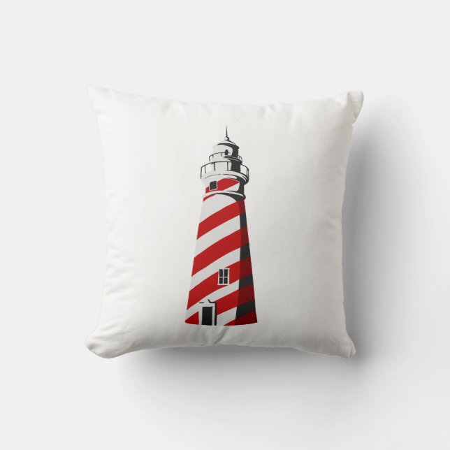 lighthouse spiral red white landing.png cushion (Front)