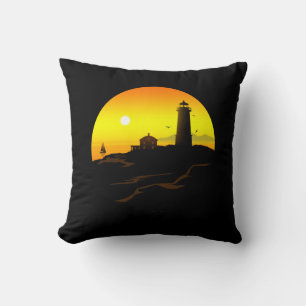 Lighthouse Sundown Cushion