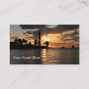 Lighthouse Sunrise Business Card