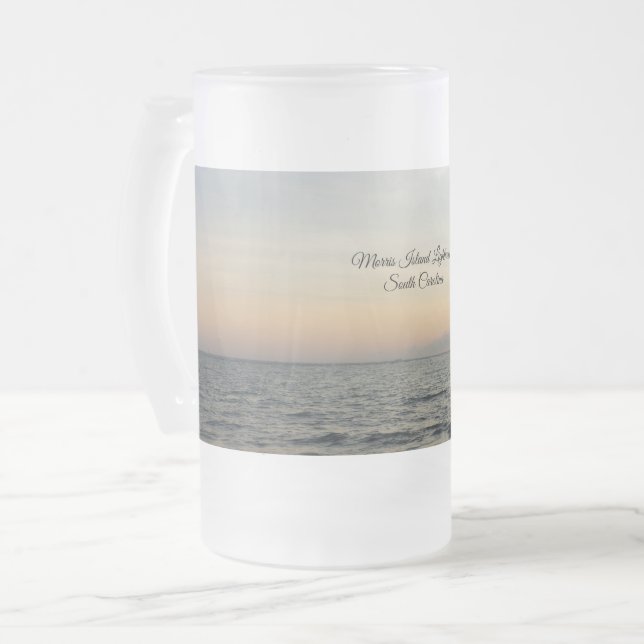 Lighthouse Sunrise Frosted Mug (Front Left)
