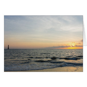 Lighthouse Sunrise Greeting Card