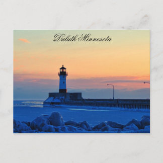 Lighthouse Sunrise Postcard