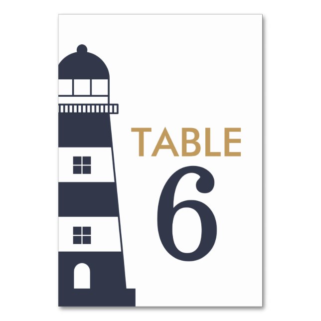 Lighthouse Table Number (Front)