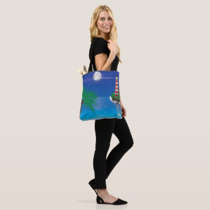 Lighthouse Themed Shoulder Tote Bag