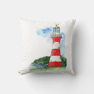 Lighthouse Throw Pillow