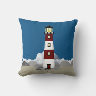 Lighthouse Throw Pillow