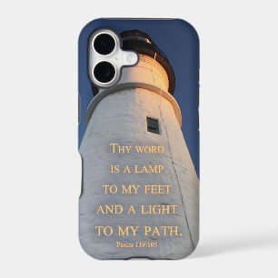 Lighthouse "Thy word is a lamp" Christian case