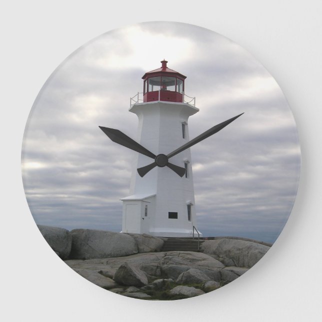 Lighthouse Wall  clock Peggy's Cove Nova Scotia (Front)