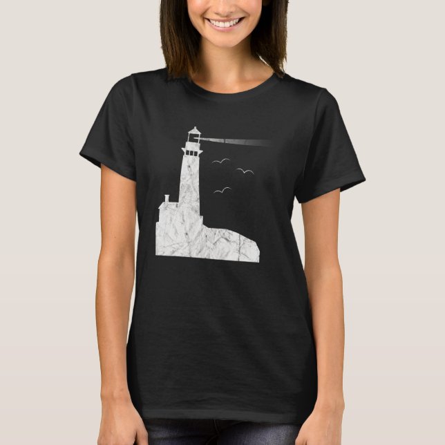 Lighthouse Watchtower Beacon Leading Light Lightho T-Shirt (Front)