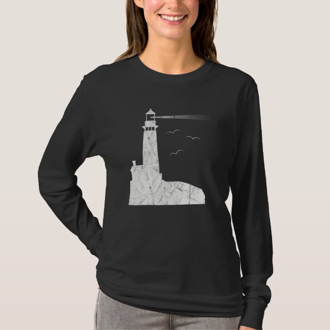 Lighthouse Watchtower Beacon Leading Light Lightho T-Shirt (Front)