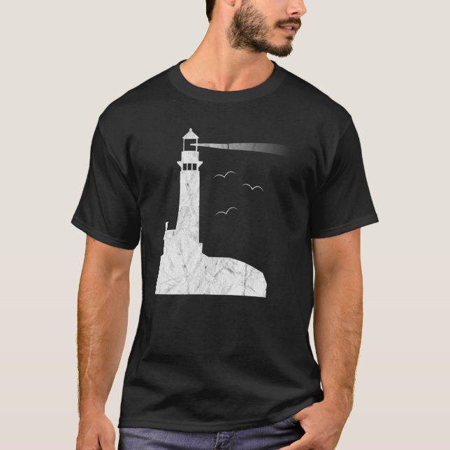 Lighthouse Watchtower Beacon Leading Light Lightho T-Shirt (Front)