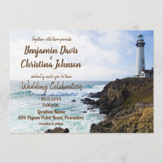 Lighthouse Wedding Invitation