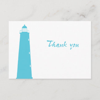 Lighthouse wedding thank-you cards