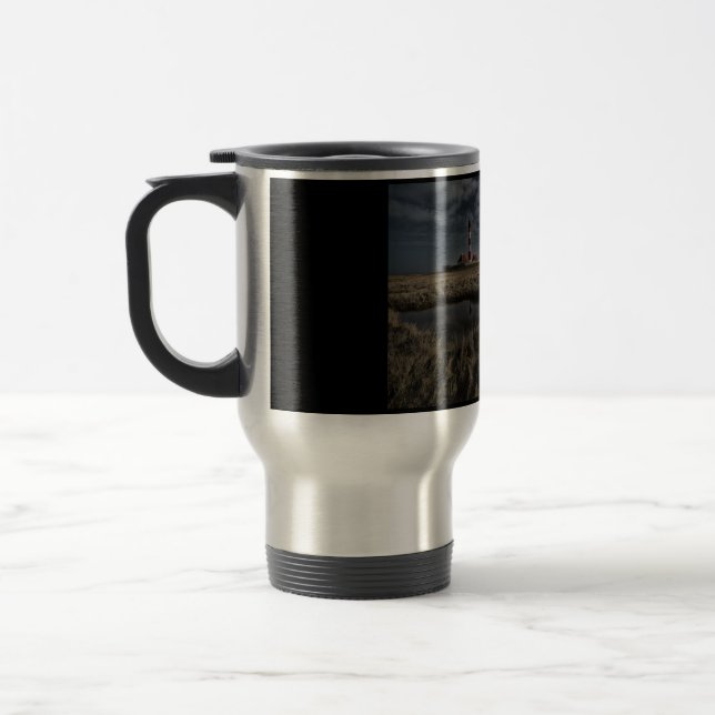 Lighthouse Westerhever Travel Mug (Left)