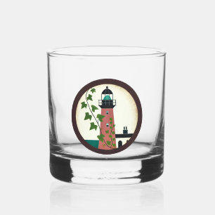 Lighthouse whiskey glass