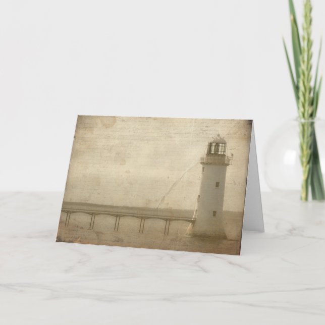 Lighthouse With Texture Card (Front)