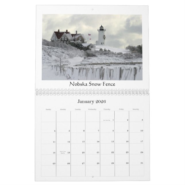 Lighthouses - 2013 calendar (Jan 2026)
