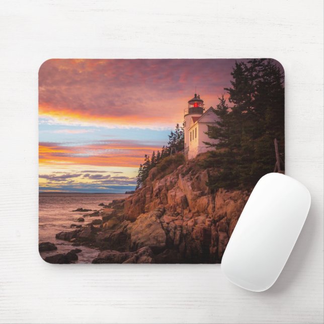 Lighthouses | Acadia National Park Maine Mouse Pad (With Mouse)