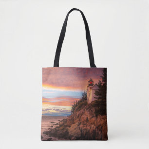 Lighthouses   Acadia National Park Maine Tote Bag