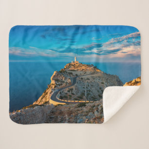 Lighthouses   Balearic Islands, Spain Sherpa Blanket