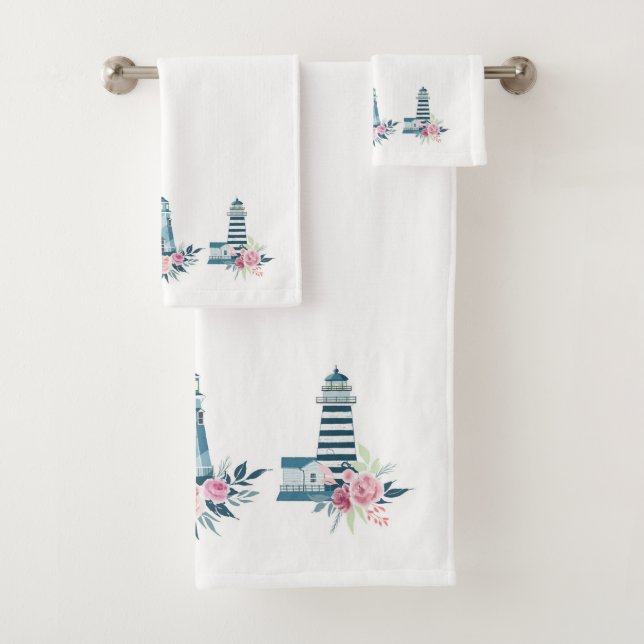 Lighthouses Bath Towel Set (Insitu)