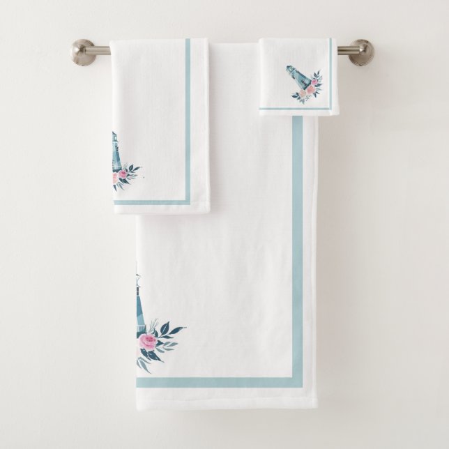 Lighthouses Bath Towel Set (Insitu)