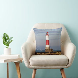Lighthouses   Beachy Head Lighthouse England Cushion