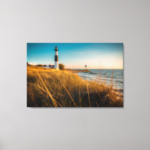 Lighthouses   Big Sable Lighthouse Ludington, MI Canvas Print