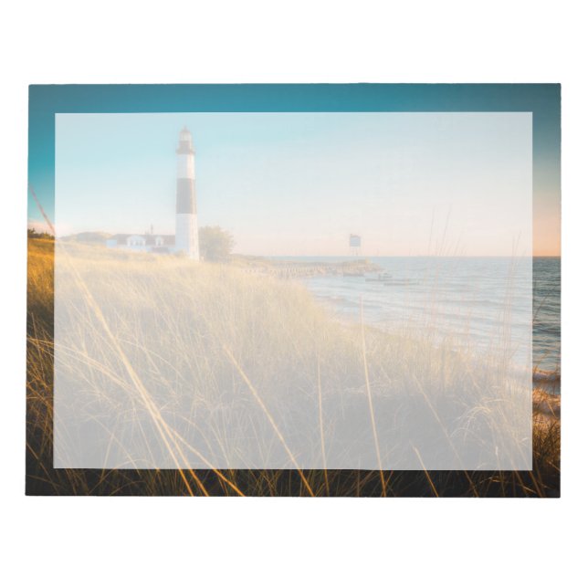 Lighthouses | Big Sable Lighthouse Ludington, MI Notepad (Front)