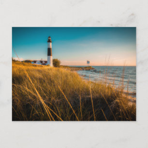 Lighthouses Big Sable Lighthouse Ludington, MI Postcard
