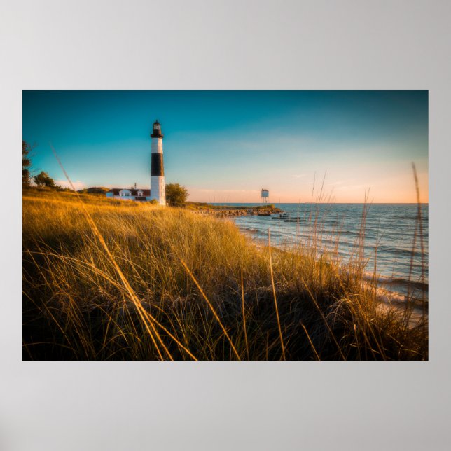Lighthouses | Big Sable Lighthouse Ludington, MI Poster (Front)