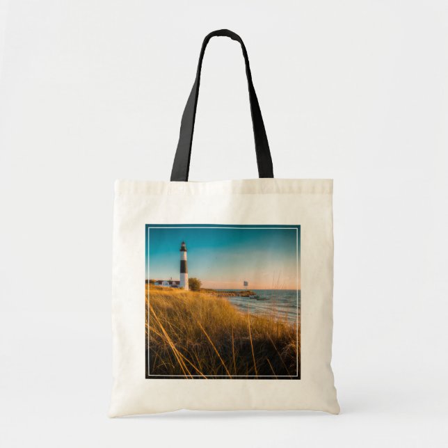 Lighthouses | Big Sable Lighthouse Ludington, MI Tote Bag (Front)