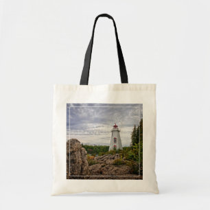 Lighthouses Big Tub Harbour Tobermory Ontario Tote Bag