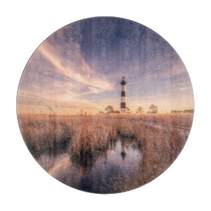 Lighthouses   Bodie Island Outerbanks NC Cutting Board
