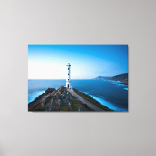 Lighthouses Cabo Home Lighthouse Cangas Spain Canvas Print
